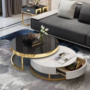 طاولة قهوة مميزة تصميم ايطالى ( 1 درج )