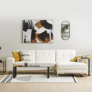 كنبة ركنية  3 مقاعد جلد صناعي - بيتريب