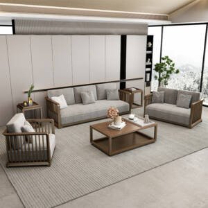 طقم كنب جلوس بتصميم أنيق